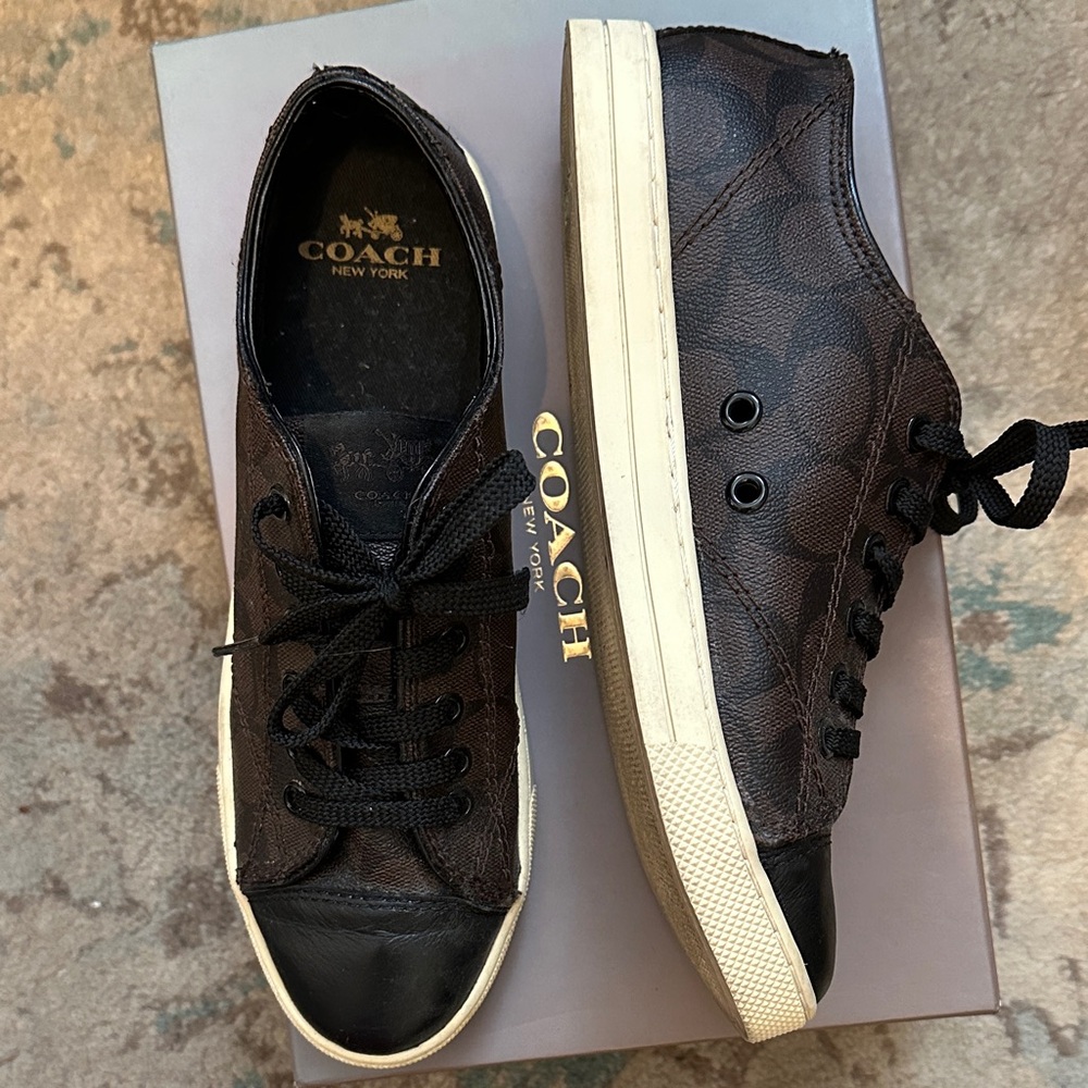 Coach Black and Brown Casual Shoes